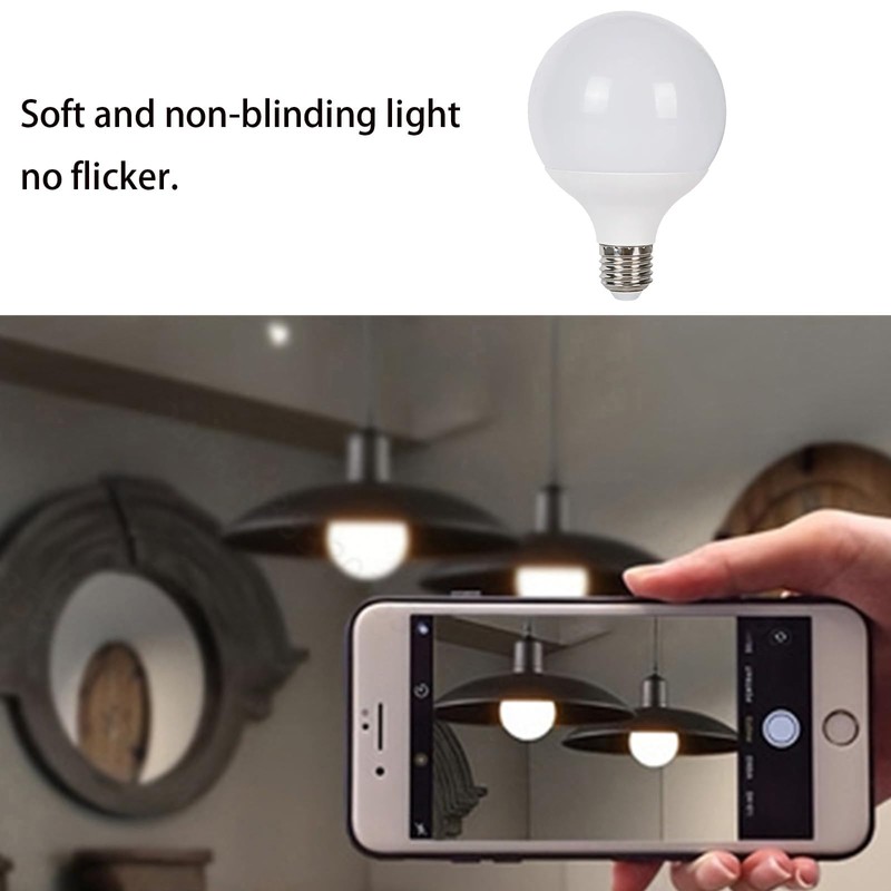 LVHEOM LED Globe Bulb, 100W Equivalent Light Bulbs, 9W 5000K