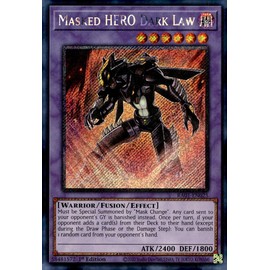 Masked Hero Dark Law (Platinum Secret Rare) - RA01-EN025 - Platinum Secret Rare - 1st Edition