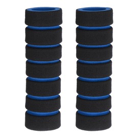 sourcing map Bike Handlebar Grips 0.78" Model Comfortable Non-Slip Grips Sponge Enhanced Grip Shock-Absorption BMX Grips for Mountain Bikes and Scooters, Black-Blue