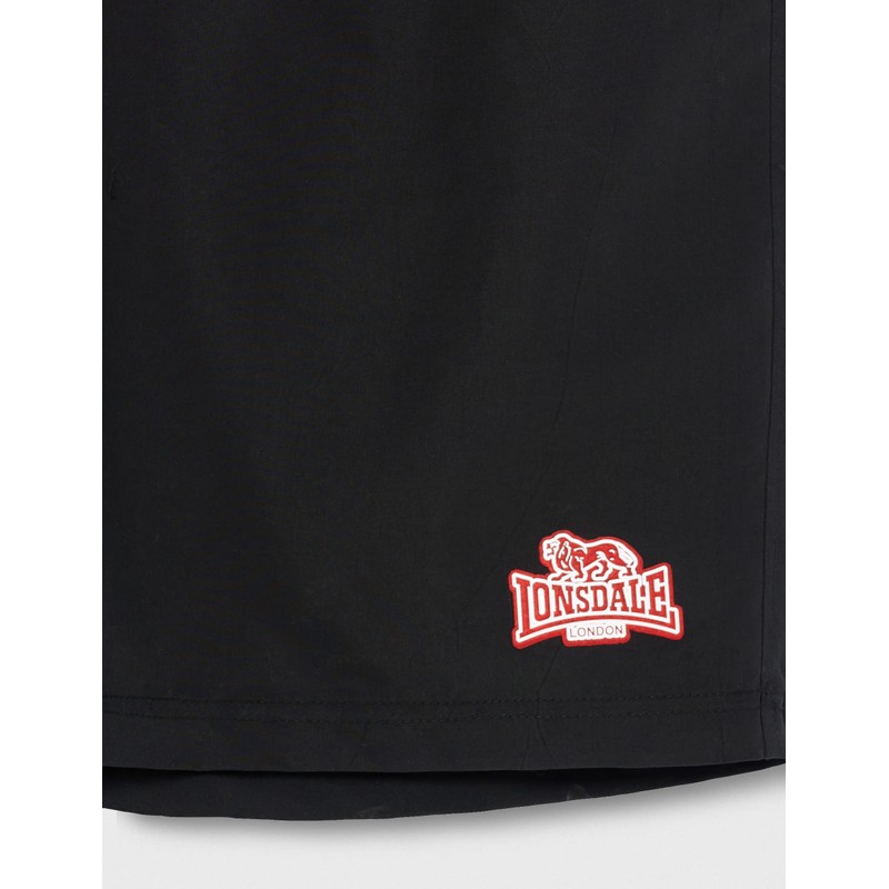 Lonsdale Men's Dunbeath Pants, Black/White/Red