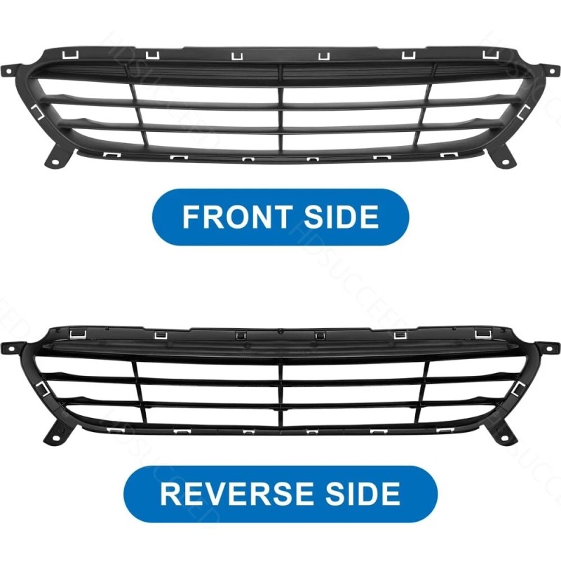 Unbranded Fit For 2014-2017 HYUNDAI ACCENT Front Bumper Upper Lower