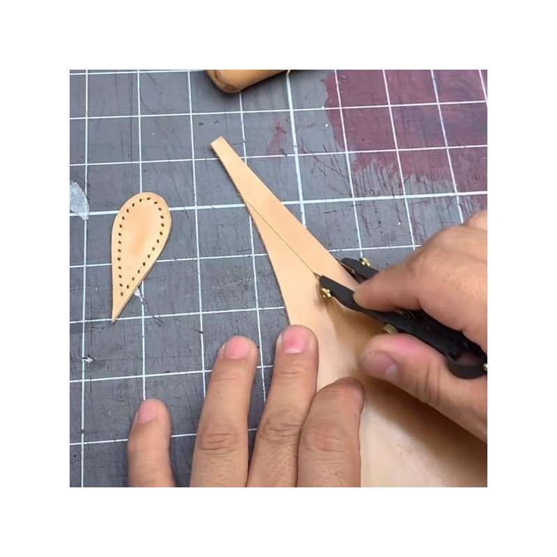 1.75 Inch Leather Compass Adjustable Lockable，Leather Crafts Tools，Professional Compass for