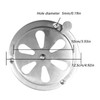 Stainless steel ventilation rosette, lockable ventilation grille, round fan, lockable,