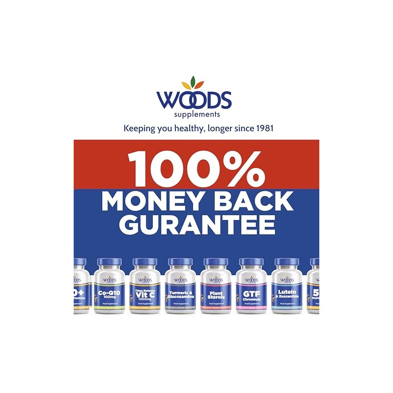 Ginkgo Biloba 3000mg (180 Tablets) from Woods Supplements | Packed