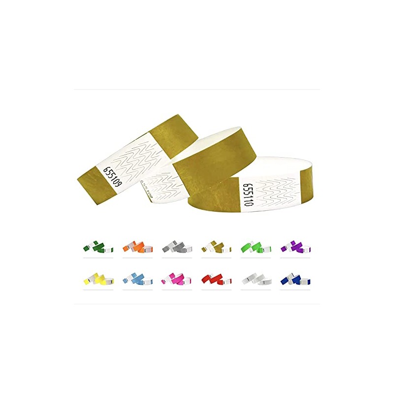 500 Tyvek Entrance Wristbands, Party Entry Wristbands, Secure Bands, Festival
