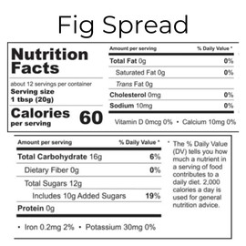 DIVINA Fig Spread Jam, 9 oz (2-Pack)