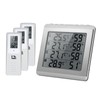 LCD Digital Wireless Indoor/Outdoor Thermometer Hygrometer Four-channel ℃/℉ Temperature Humidity