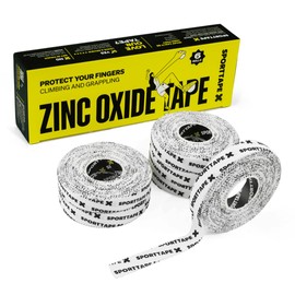 3 Rolls SPORTTAPE Boxing Tape - 2.5cm x 13m - Hand Wrapping Tape for Gloves, Knuckles, Fingers, Wrist and Hand | Zinc Oxide Strapping Tape | Physio Tape for Sports Injury | Non-Stretch Athletic Tape