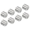 PATIKIL Inline Axle Bearing Spacers, 8 Pack Skates Speed Spacer Hardware Aluminum for 8mm Axle Roller, Silver
