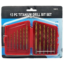 BIT DRILL 13 PC TITANIUM (SAE)