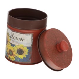 NOLITOY 1pc Creative Iron Art Storage Container for Plants Versatile Decorative Flower Pot Lid for Home Office Use Unique Yellow Design