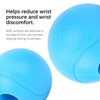 2pcs Barbell Grips Round Thick Silicone Dumbbell Adapter Balls Barbell