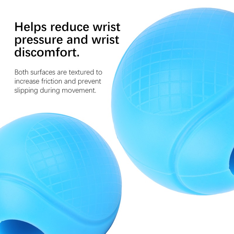 2pcs Barbell Grips Round Thick Silicone Dumbbell Adapter Balls Barbell