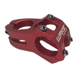 Wake High-Strength 31.8mm Aluminum Alloy Mountain MTB Bike Stem Riser 45mm Short handlebar Stem for Most Bicycle, Road bike, BMX, MTB DownHill (Red)
