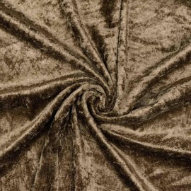VmG-Store Crushed Velvet Fabric 2 m x 145 cm for Sewing, No Sold by the Metre, Shiny Stretch Velvet for Curtains, Curtains, Stage, Costume, Dress, Clothing, Tablecloth, Decorative Fabric (030 Light