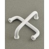 funifiti 5-Pack Bathroom Cabinet Pulls Cupboard Door Handles Modern White