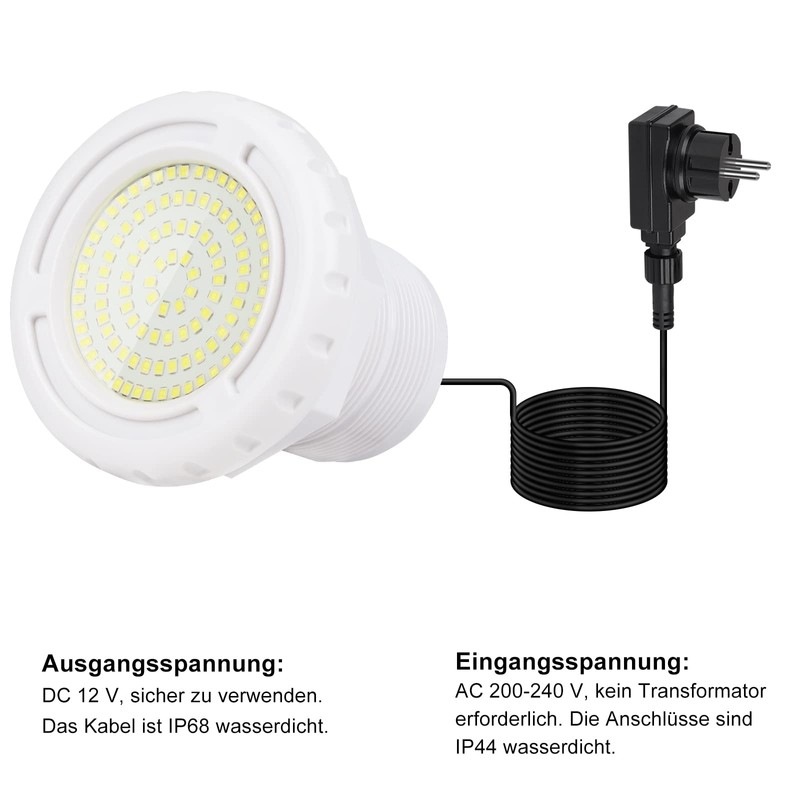 KWODE LED Underwater Pool Lighting for Above Ground Pool, 12