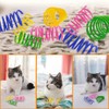 Cat Spiral Spring Toy - 100Pcs Creative Interactive Kitten Toys,