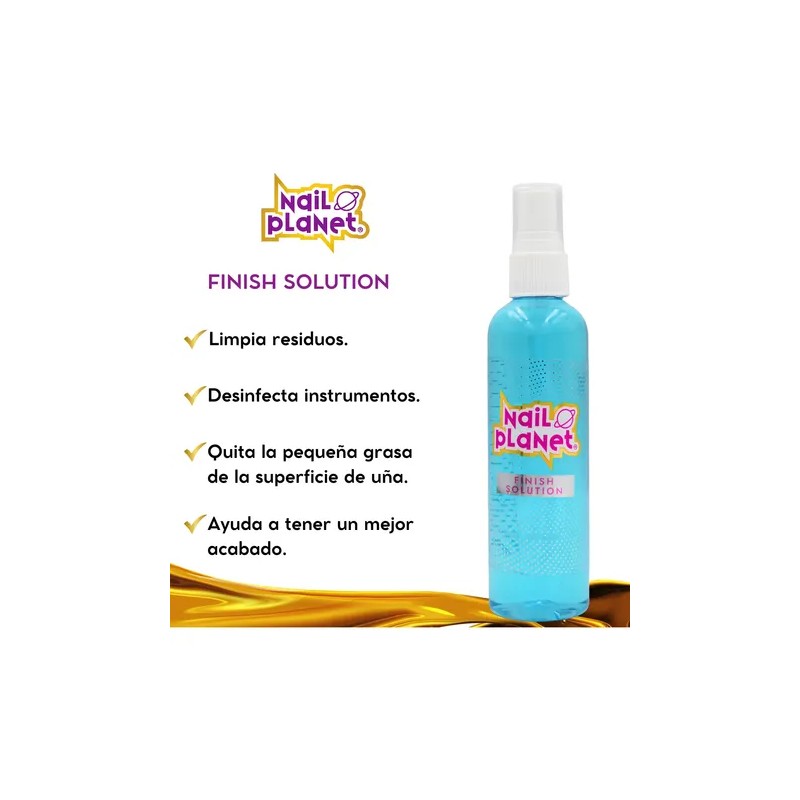 Finish Limpiador 4oz Para Uñas, Elige Aroma. Nail Planet