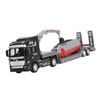 Alloy Semi Flatbed Trailer Truck Toy with Submarine Educational Realistic
