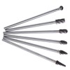 6pcs Tungsten Carbide Aluminum Rotary Files Burr Set 6mm Shank
