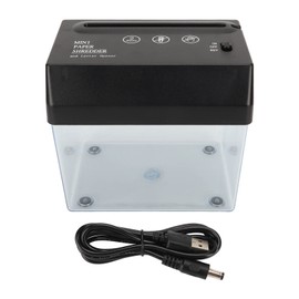 USB Paper Shredder Universal Mini Battery USB Powered Paper Cutting Machine for Office School Home