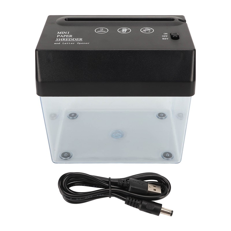 USB Paper Shredder Universal Mini Battery USB Powered Paper Cutting