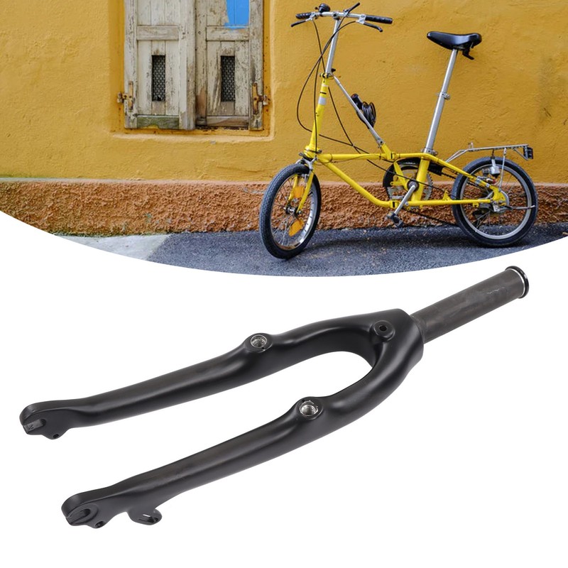 Carbon Fiber Front Fork Replacement Folding Bike Fork with Screws
