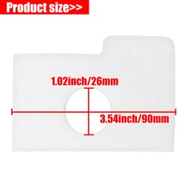 SOAJEE Air Filter for MS180 MS170 017 018 MS170C MS180C Chainsaw Parts 1130-124-0800 11301240800 Pack of 6