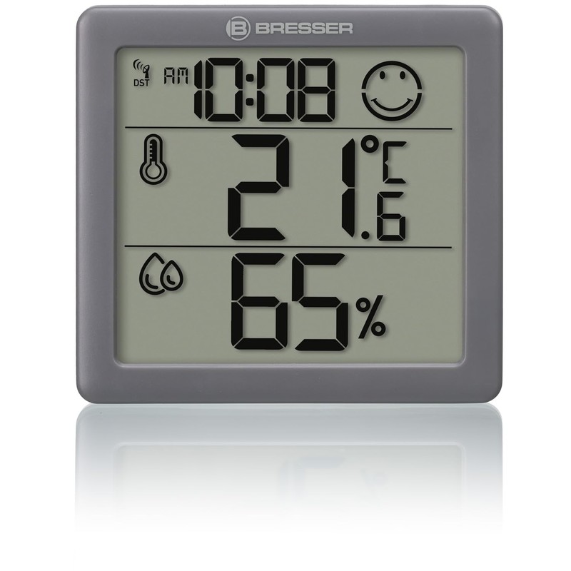 Bresser Thermometer Hygrometer Climate Smile Set of 2 for Standing