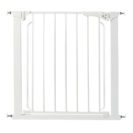 KidCo Quick Install Gateway Pressure Mount Baby Gate for Blocking Hallways and Dividing Rooms, 29 Inches to 37 Inches, Steel, White