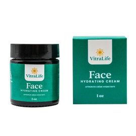 Vitra Life - Face Hydrating Cream, Pure & Formula, Moisturizing Day Cream for Stressed, Dry, Rough Skin - 30mL