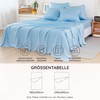 Light Blue Bamboo Bed Sheet without Elastic Band, Cooling 180