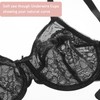 DotVol Women's Full Coverage Unpadded Underwire Semi Sheer Lace Bras