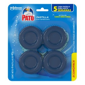 Pastillas Sanitarias Inodoro Pato Azul Aroma Refrescante Dura Hasta Semanas Unidades 40g