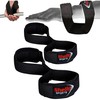Shelly Weight Lifting Straps Figure 8 with Padded Cuff Wrist