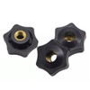 6 Pcs M6 Star Knobs – Plastic Clamping Nuts with