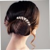 IWOWHERO Versatile Wedding Headpiece Hairpin Side Comb Rhinestone Pearl Bridal