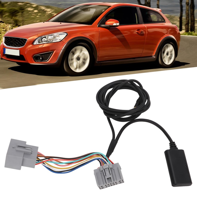 Car Bluetooth AUX Module Wireless Black Radio Adaptor Replacement for