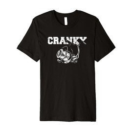 Mens Cranky Fishing Funny Crankbait Fishing Lure Premium T-Shirt