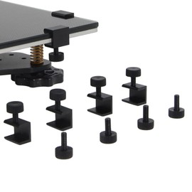 Zeberoxyz 4pcs/Pack Glass Bed Clips Clamps Adjustable 3D Printer Heat Bed Fixed Clips for Ender 3/pro/V2/3S/Ender 5/CR-10,CR-20 PRO,CR-10S Pro (4PCS Glass Bed Clip Clamps)