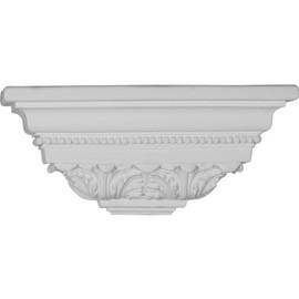 Ekena Millwork SH12X05X05TI 12" W X 5 1/2" H X 5 1/8" P Tirana Shelf