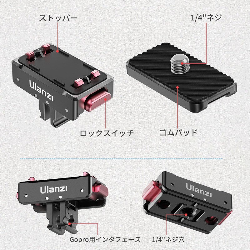Ulanzi Magnetic Adapter Mount for Insta360 x5/x4/x3/ACE/ACE PRO - Quick