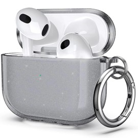 USTIYA SF Funda para AirPods 3 Case 2021 Carcasa,Airpods3 Funda Shock-Absorción TPU Cover (Gris Translúcido)                                          