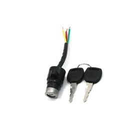 Partuto Ignition Switch Electric Bike Bicycle Security Keys Lock w Two Spare Keys Replacement