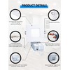 POPANU Recessed Lighting 4-inch Square-LED - Canless Recessed Light Fixture,