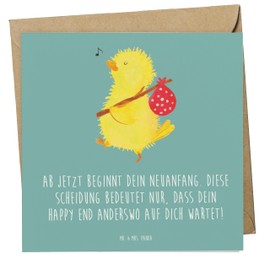 Mr. & Mrs. Panda Deluxe Karte Neuanfang Scheidung - Geschenk, Klappkarte, Heirat, neues Kapitel, Geburtstagskarte, Hochzeitskarte, Glückwunschkarte,