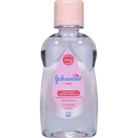 Johnson's Baby Oil, Pure Mineral Oil to Prevent Moisture Loss, Original 3 fl. oz