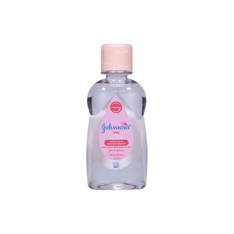 Johnson's Baby Oil, Pure Mineral Oil to Prevent Moisture Loss,
