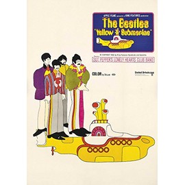 OMG Printing The Beatles Yellow Submarine Poster/Print/Picture Satin Photo Paper - A3-297mm x 420mm